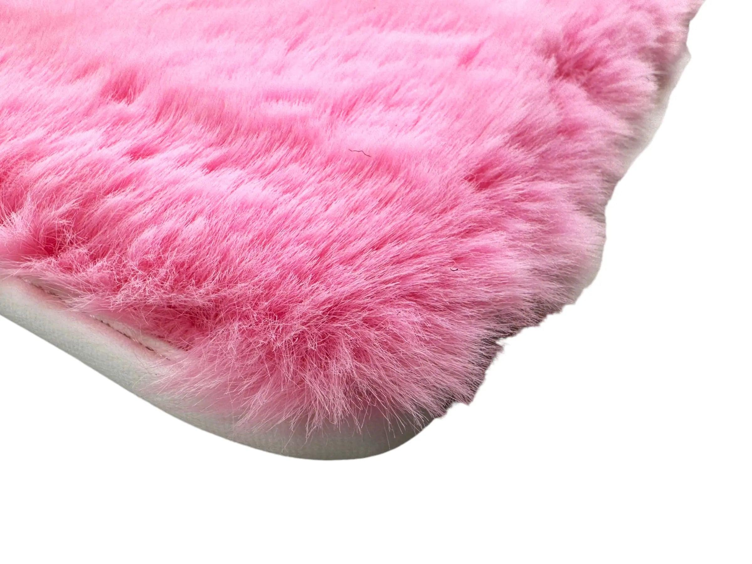 Pink Sheepskin Floor Mats For Rolls Royce Wraith 20132023 Er56 Design