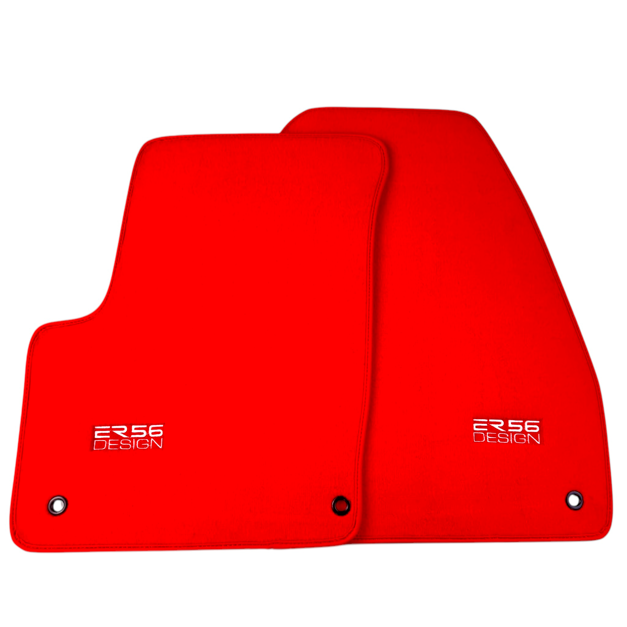 Red Floor Mats for Jeep Renegade (2014-2018) Co Driver without Fixing System by ER56 Design