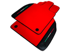 Customizable Red Floor Mats for Lamborghini Aventador With Black Leather