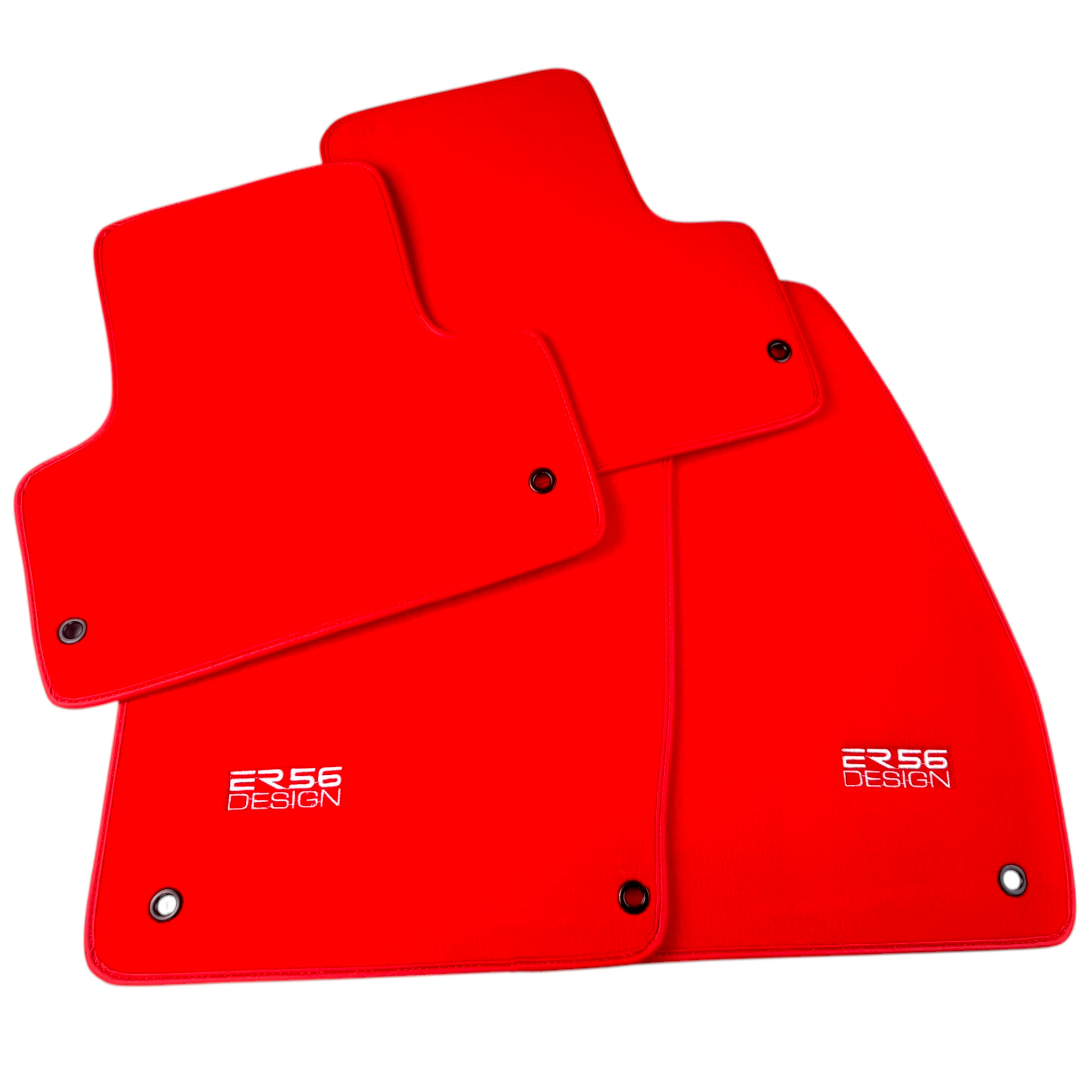 Red Floor Mats for Jeep Avenger (2023-2024) Gasoline by ER56 Design