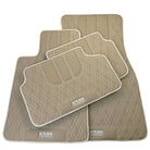 Beige Leather Floor Mats For BMW 2 Series F23 Convertible