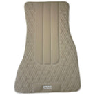 Beige Leather Floor Mats For BMW 7 Series E32