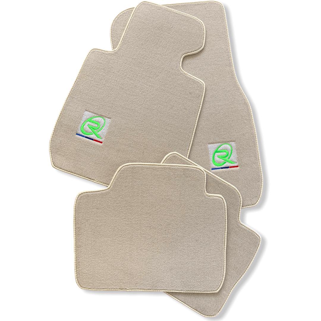 Beige Mats For BMW 3 Series E30 4-doors Sedan Tailored Set Perfect Fit - AutoWin