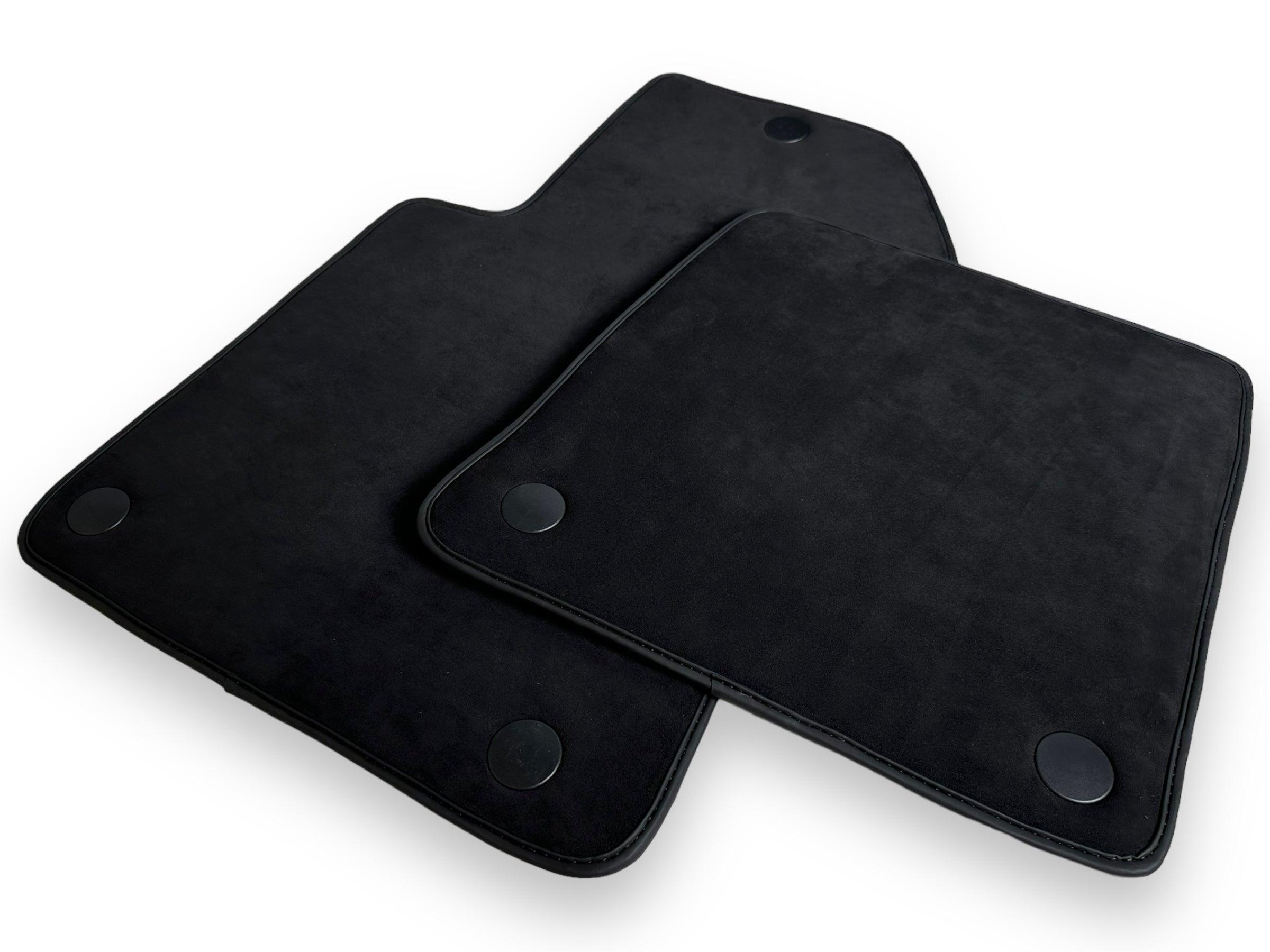 Black Alcantara Floor Mats For Ferrari 612 Scaglietti 2005-2011 ER56 Design - AutoWin