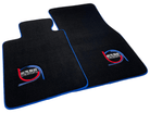 Black Floor Mats For BMW 2 Series F23 Convertible ER56 Design Limited Edition Blue Trim - AutoWin