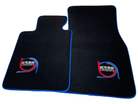 Black Floor Mats For BMW 2 Series F44 Gran Coupe ER56 Design Limited Edition Blue Trim - AutoWin