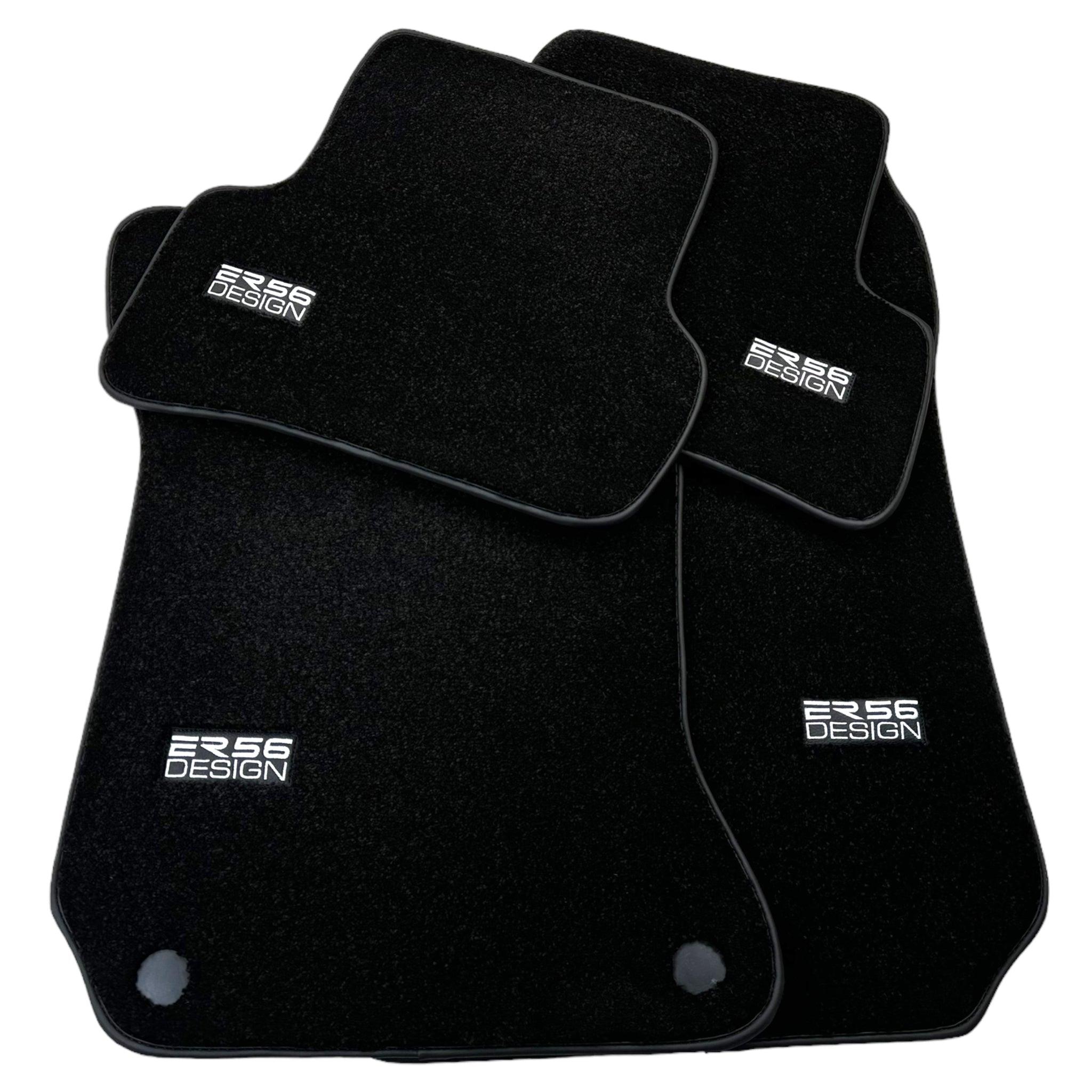 Black Luxury Floor Mats For Mercedes Benz A-Class W177 Hybrid (2019-2023) | ER56 Design