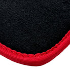 Black Floor Mats For BMW 1 Series E88 Convertible | Red Trim