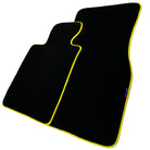 Black Floor Mats For BMW 2 Series F23 Convertible | Fighter Jet Edition | Yellow Trim