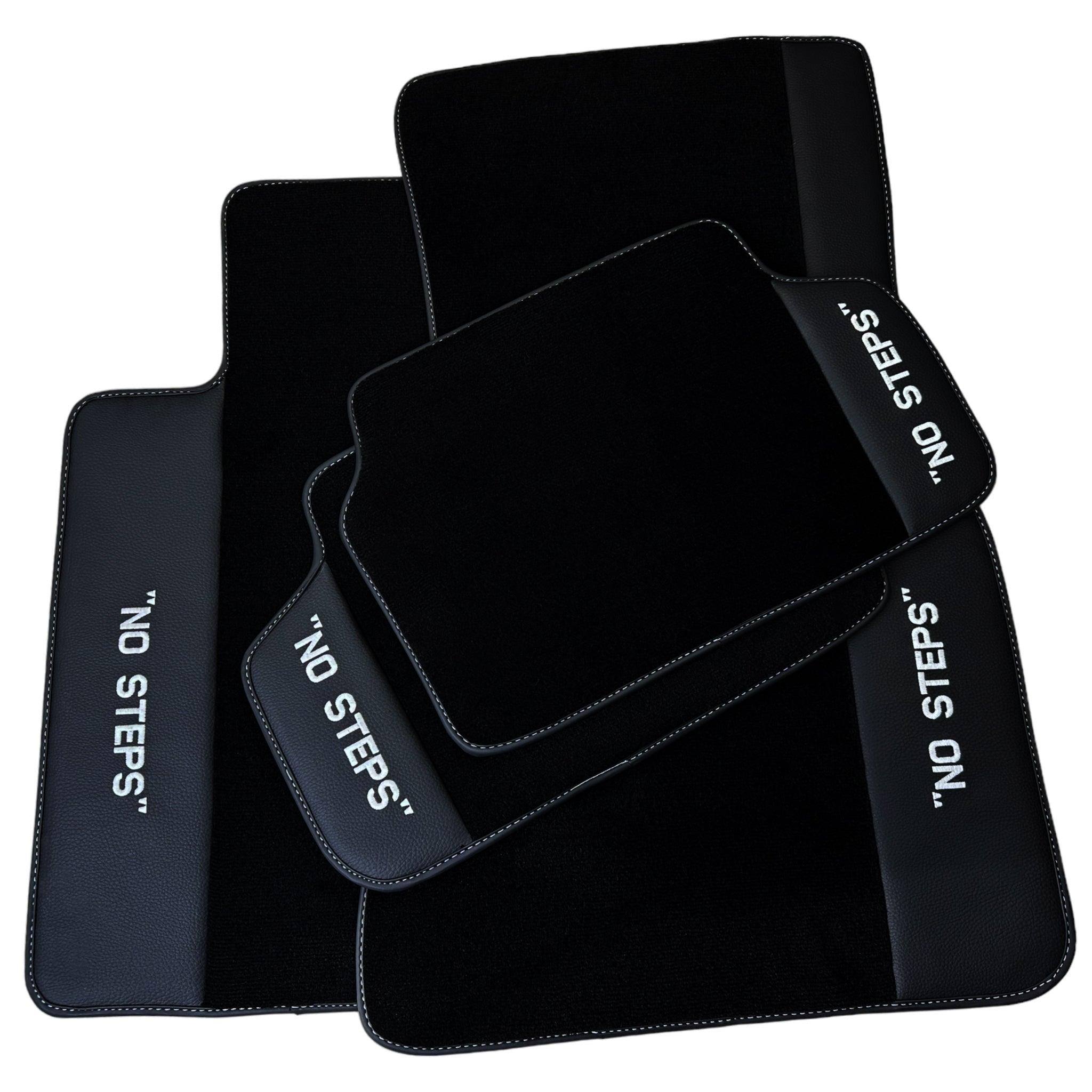 Black Floor Mats For BMW 6 Series E24 Coupe No Steps Edition - AutoWin