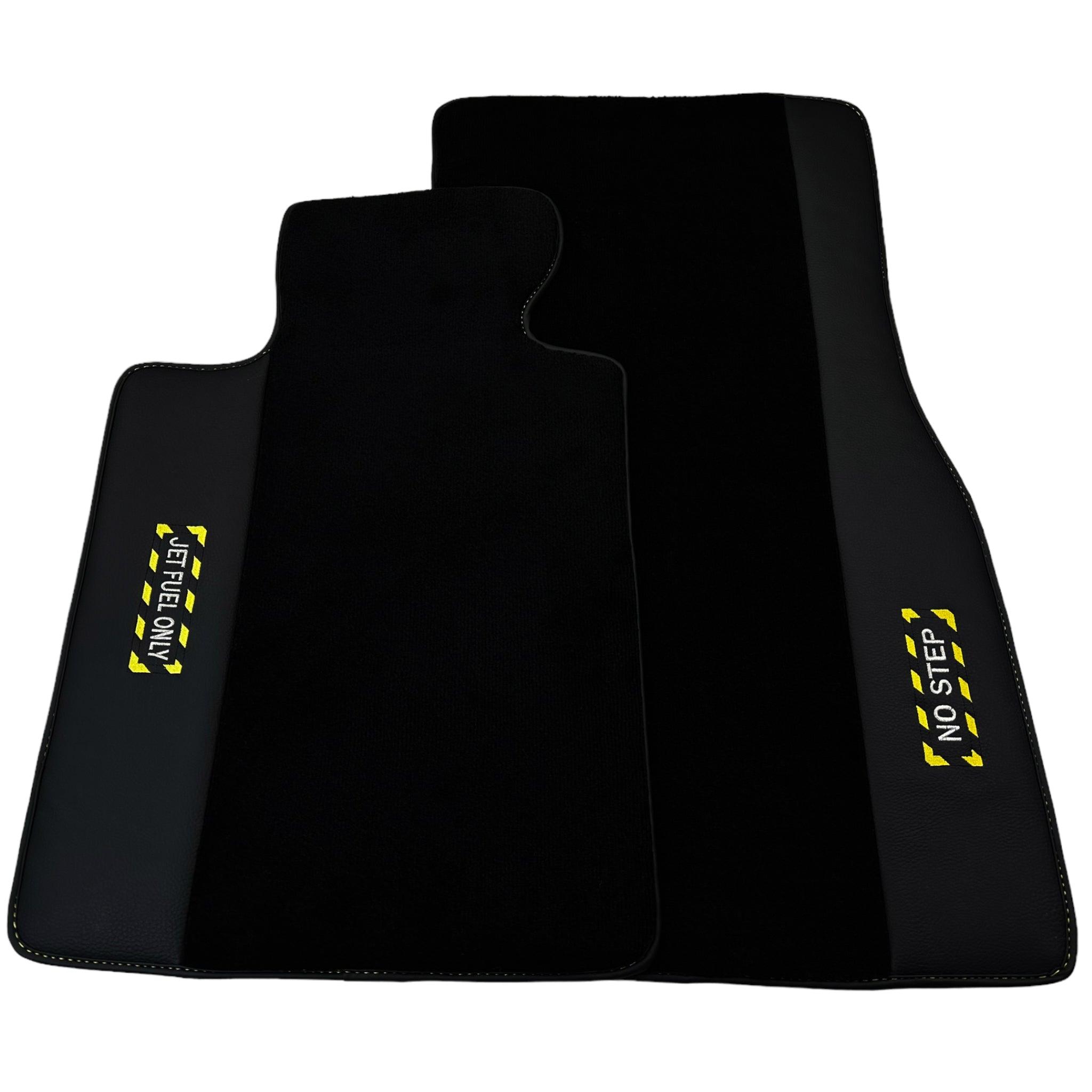 Black Floor Mats For BMW 6 Series E24 Coupe | Fighter Jet Edition - AutoWin