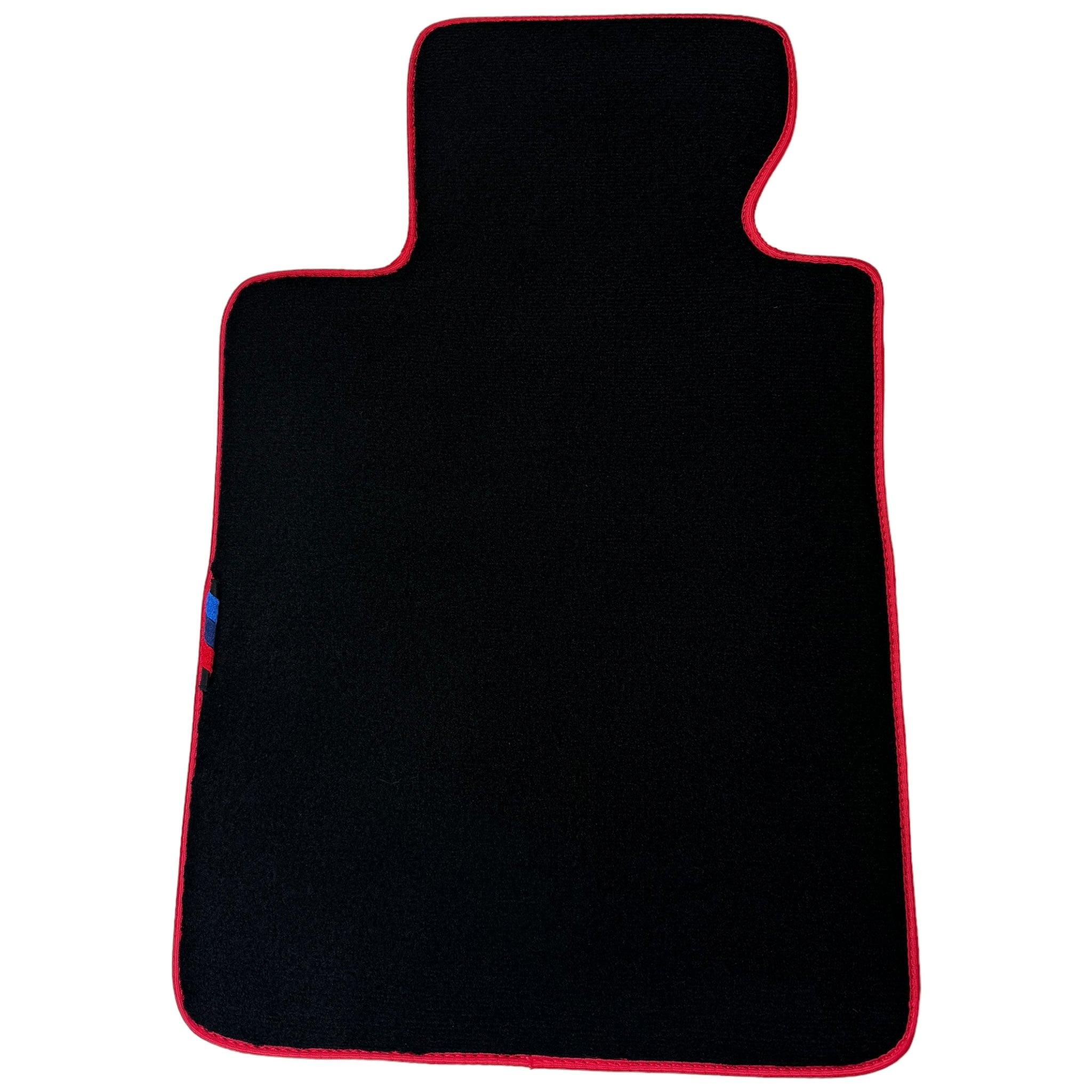 Black Floor Mats For BMW 6 Series E24 Coupe | Red Trim