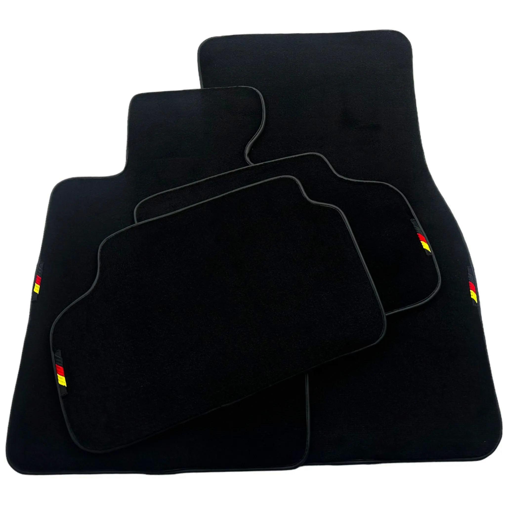 Black Floor Mats For BMW 7 Series E32 Germany Edition - AutoWin