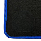 Black Floor Mats For BMW 7 Series E32 | Blue Trim