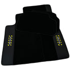 Black Floor Mats For BMW 7 Series E32 | Fighter Jet Edition - AutoWin