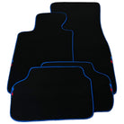 Black Mats For BMW X3 - E83 SUV | Blue Trim - AutoWin