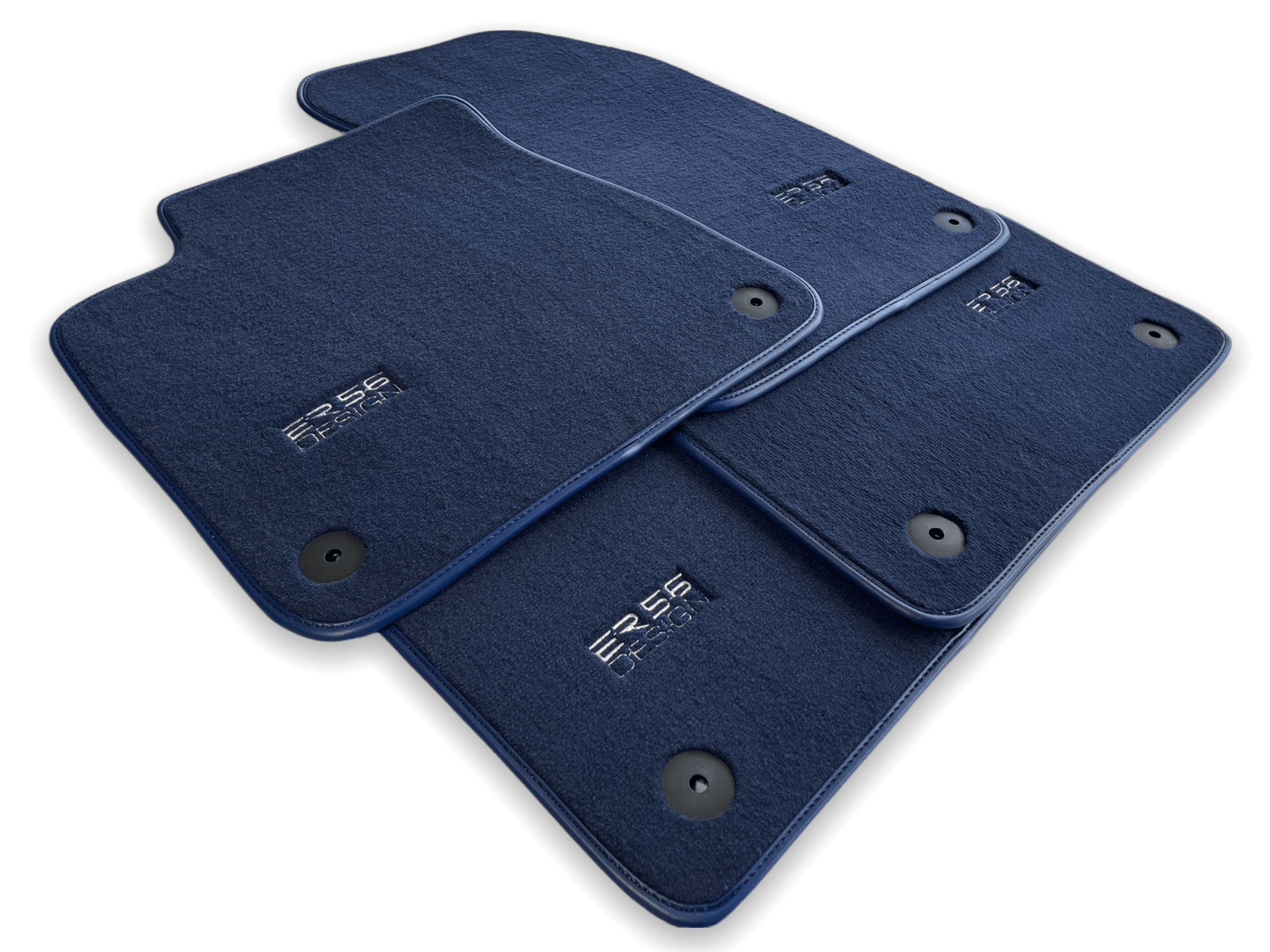 Dark Blue Floor Mats for Audi A1 3-door Hatchback 2010-2018 | ER56 Design