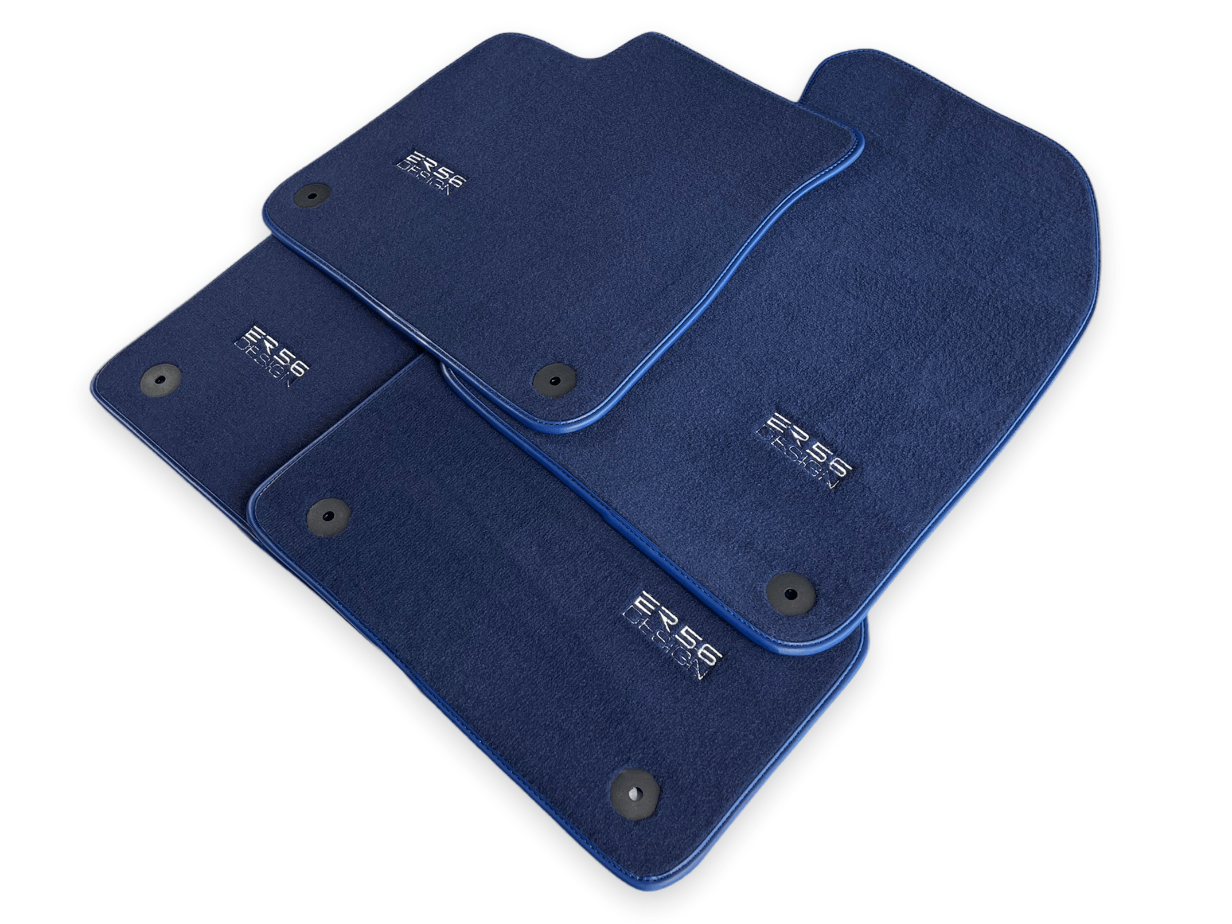 Dark Blue Floor Mats for Audi A1 3-door Hatchback 2010-2018 | ER56 Design