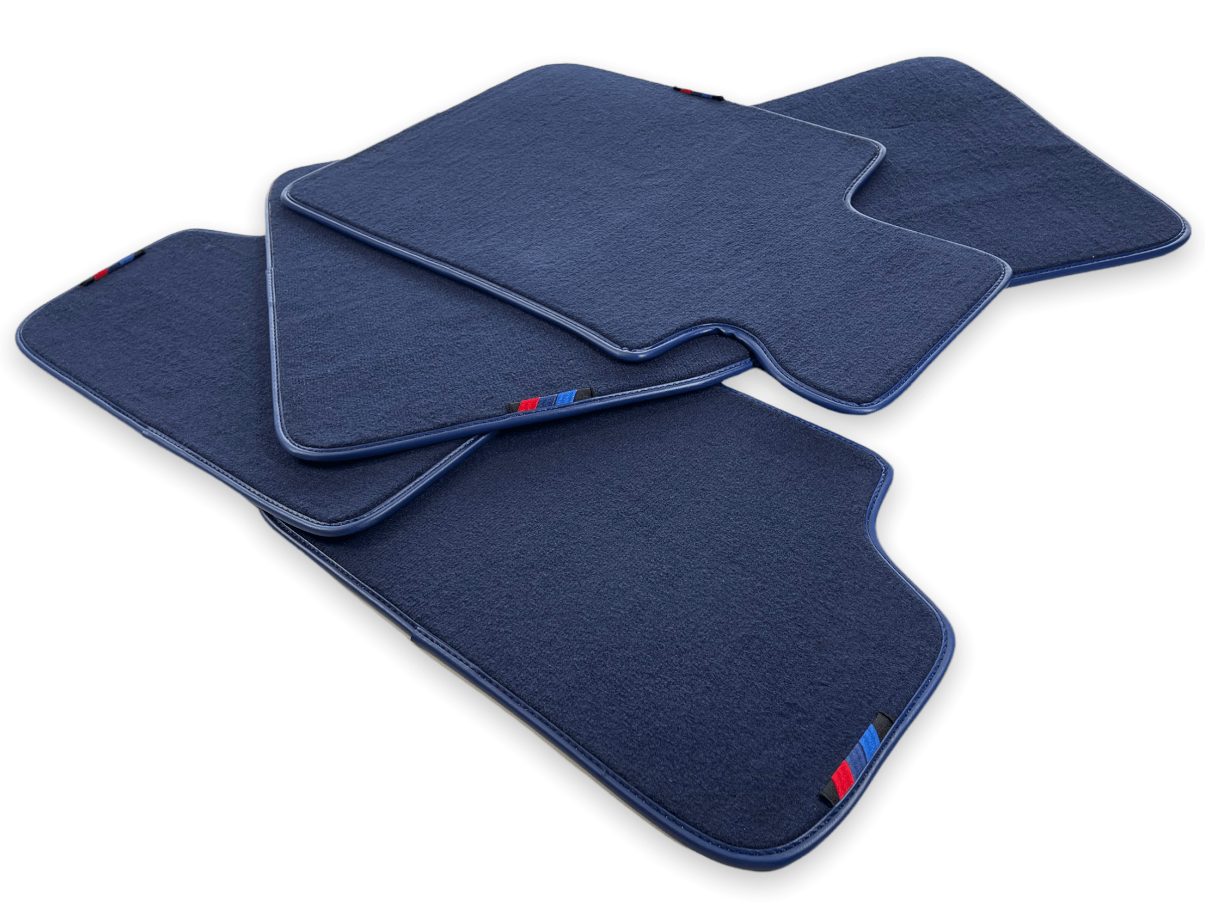 Dark Blue Floor Mats For BMW 3 Series E92 LCI With M Package - AutoWin