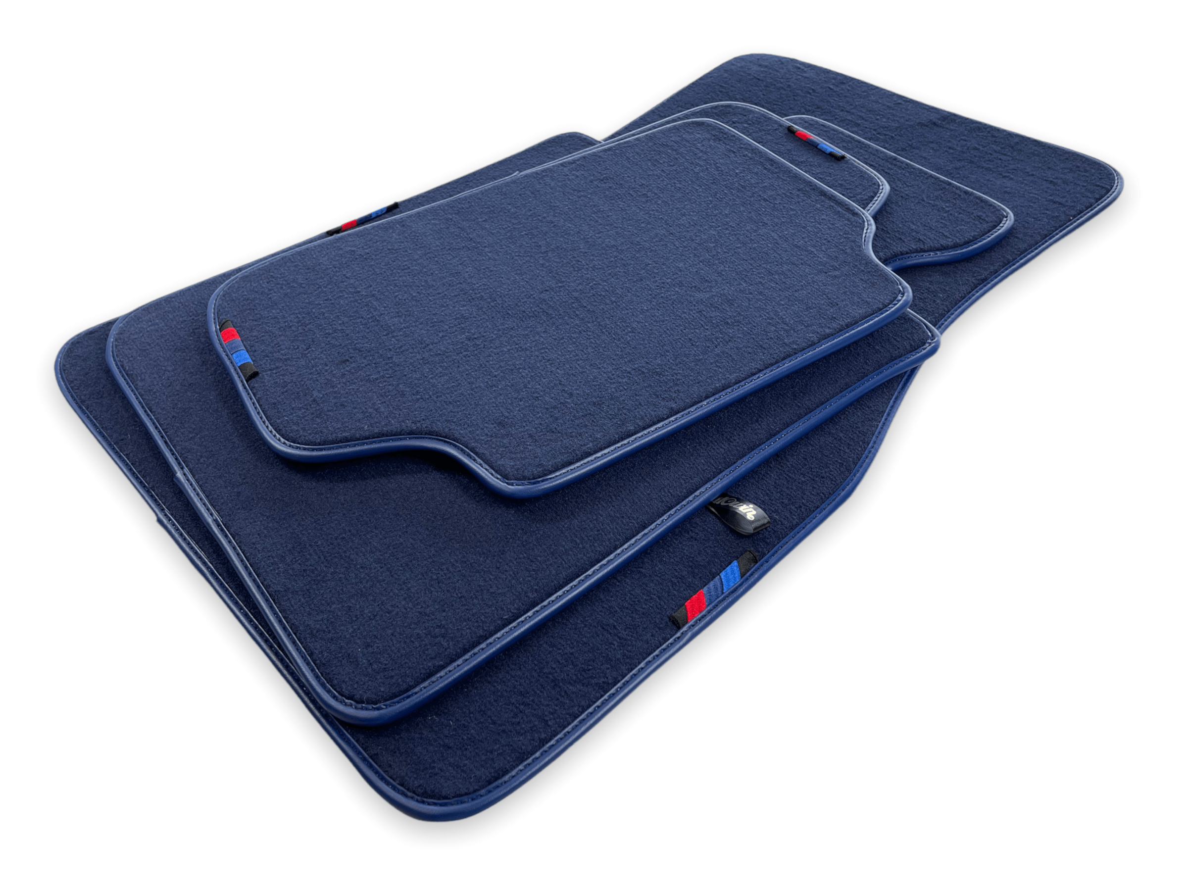 Dark Blue Floor Mats For BMW 3 Series G20 With M Package - AutoWin
