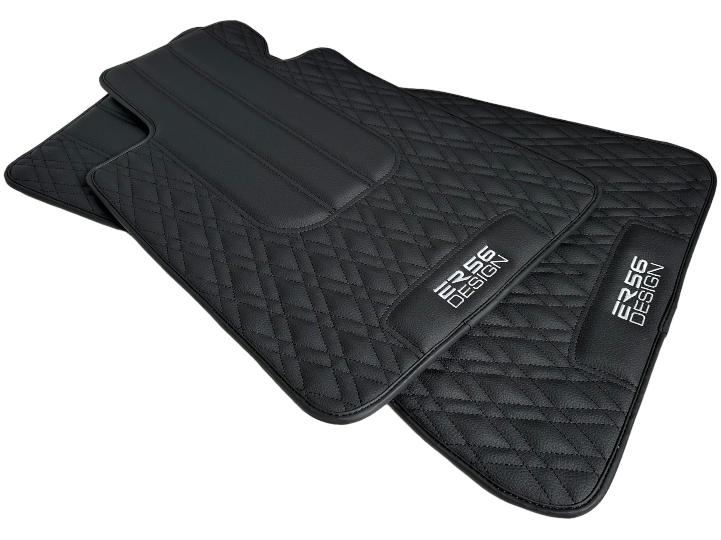 Floor Mats For BMW 1 Series F40 Black Leather Er56 Design - AutoWin
