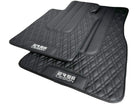 Floor Mats For BMW 3 Series E46 Convertible Black Leather Er56 Design - AutoWin