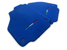 Floor Mats For Ferrari F8 Spider 2019-2022 Blue Italian Edition - AutoWin