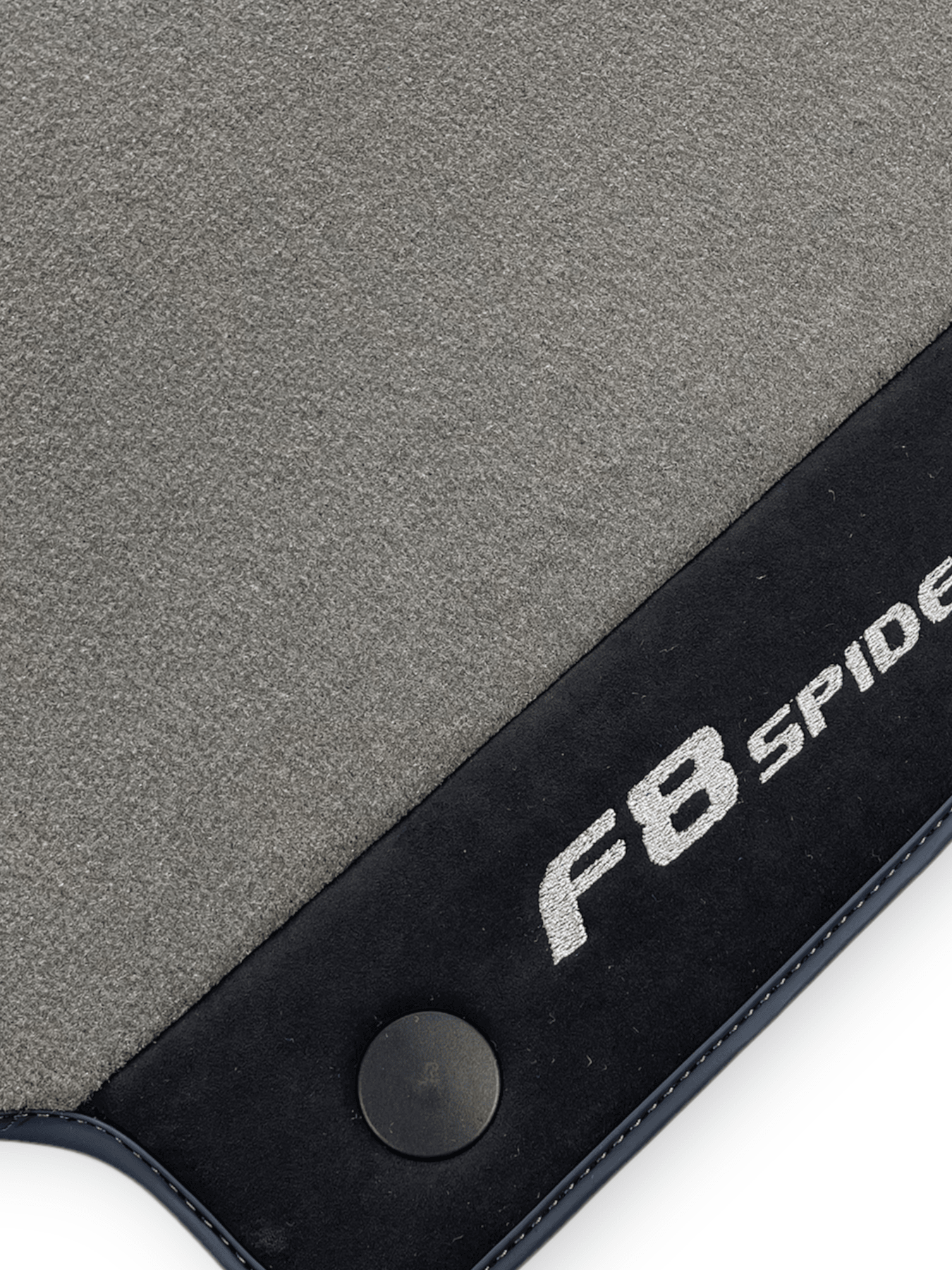 Gray Floor Mats For Ferrari F8 Spider 2019-2022 With Alcantara Leather - AutoWin