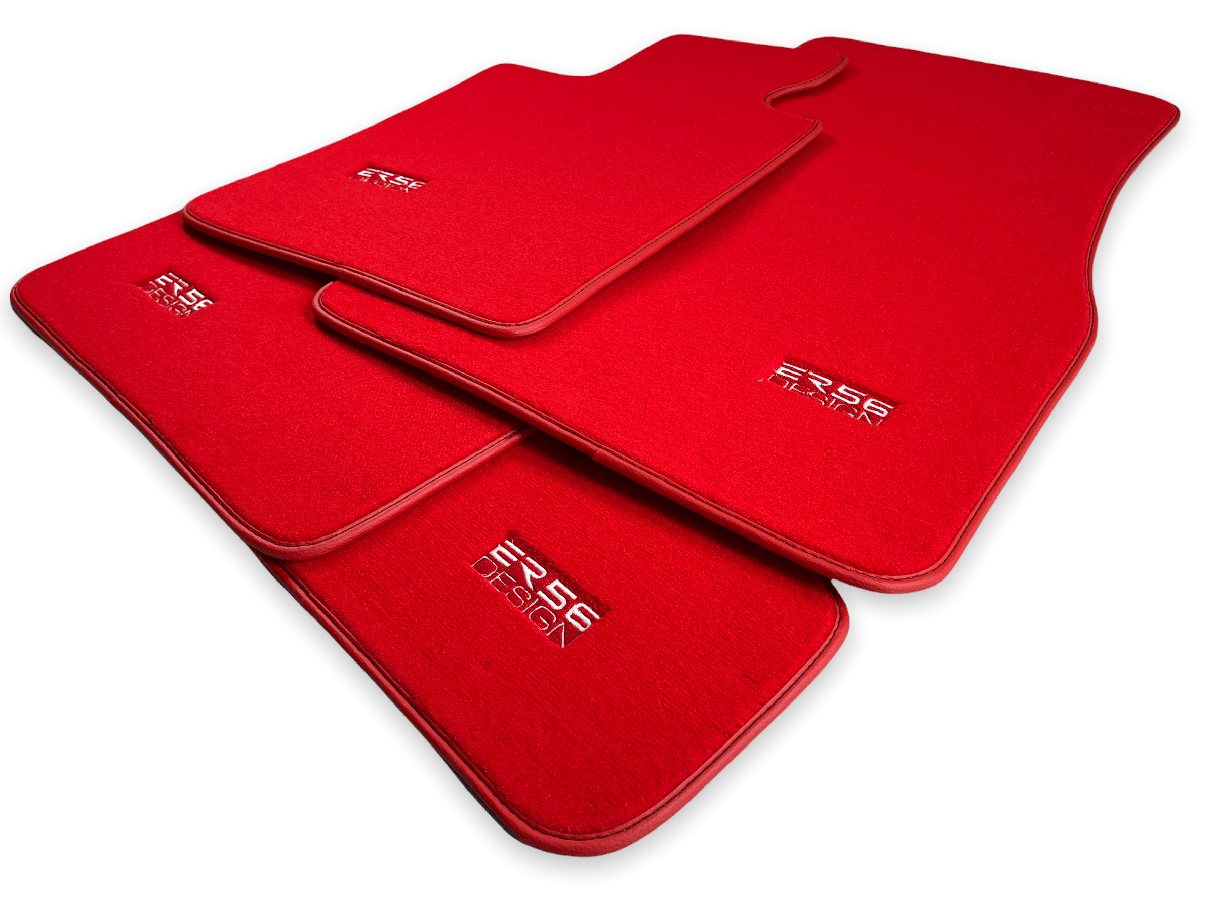 Red Floor Mats For BMW 1 Series F40 - ER56 Design Brand - AutoWin