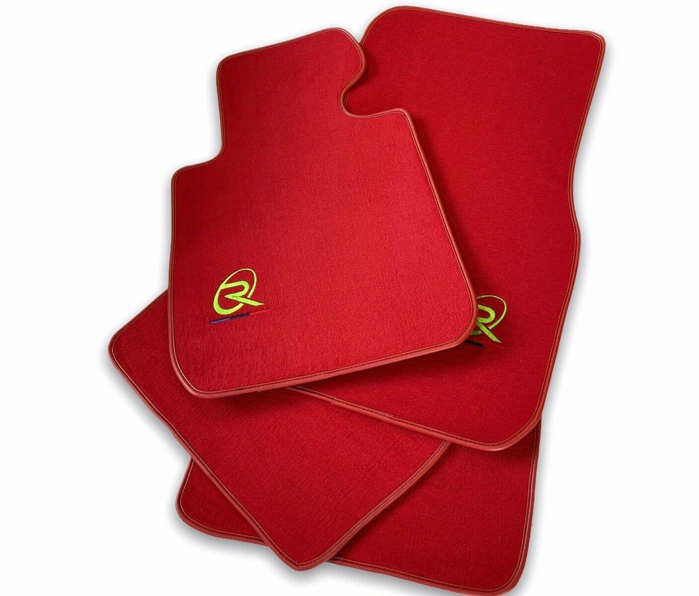 Red Floor Mats For BMW 2 Series F44 Gran Coupe ROVBUT Brand Tailored Set Perfect Fit Green SNIP Collection - AutoWin