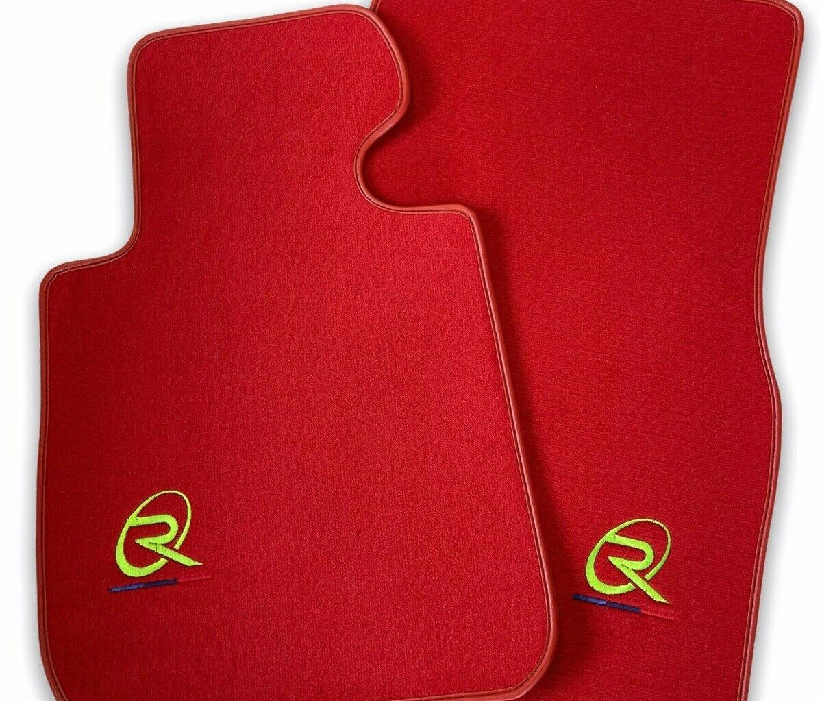 Red Floor Mats For BMW 2 Series G42 2-door Coupe ROVBUT Brand Tailored Set Perfect Fit Green SNIP Collection - AutoWin