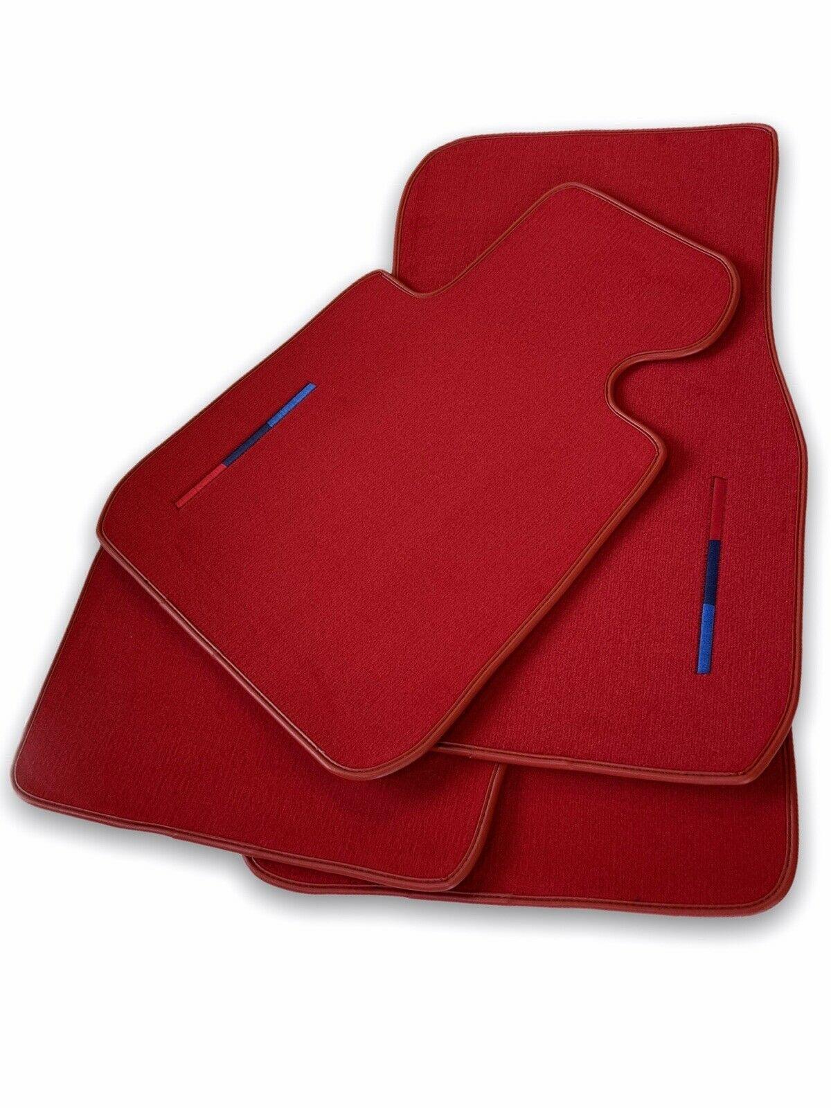 Red Mats For BMW 3 Series E30 2-doors Coupe With M Package - AutoWin