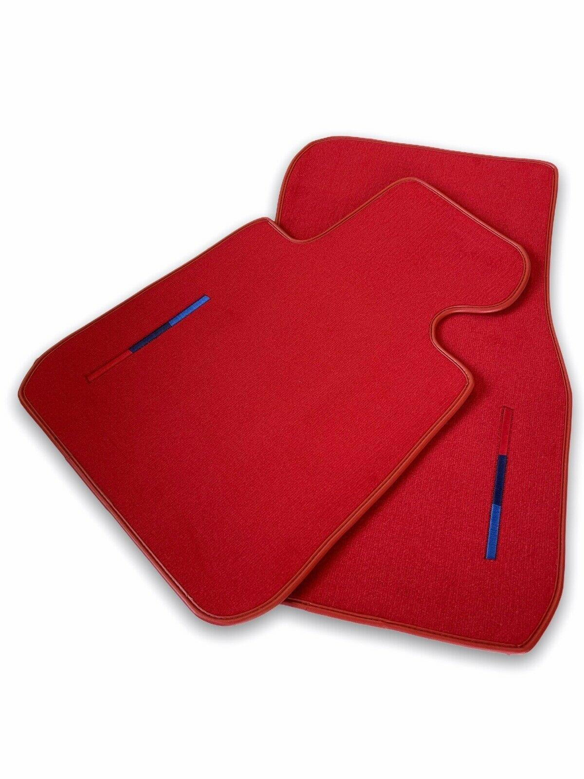 Red Mats For BMW 3 Series E30 2-doors Coupe With M Package - AutoWin