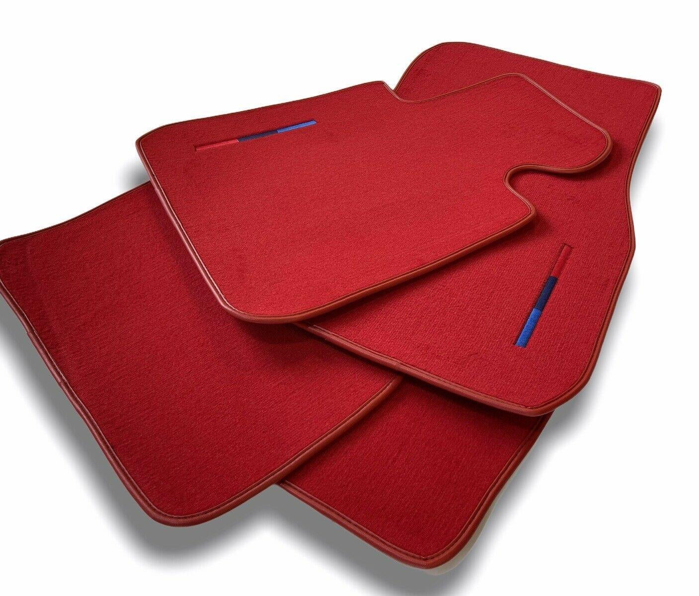 Red Mats For BMW 5 Series F11 5-doors Wagon With M Package AutoWin Brand - AutoWin