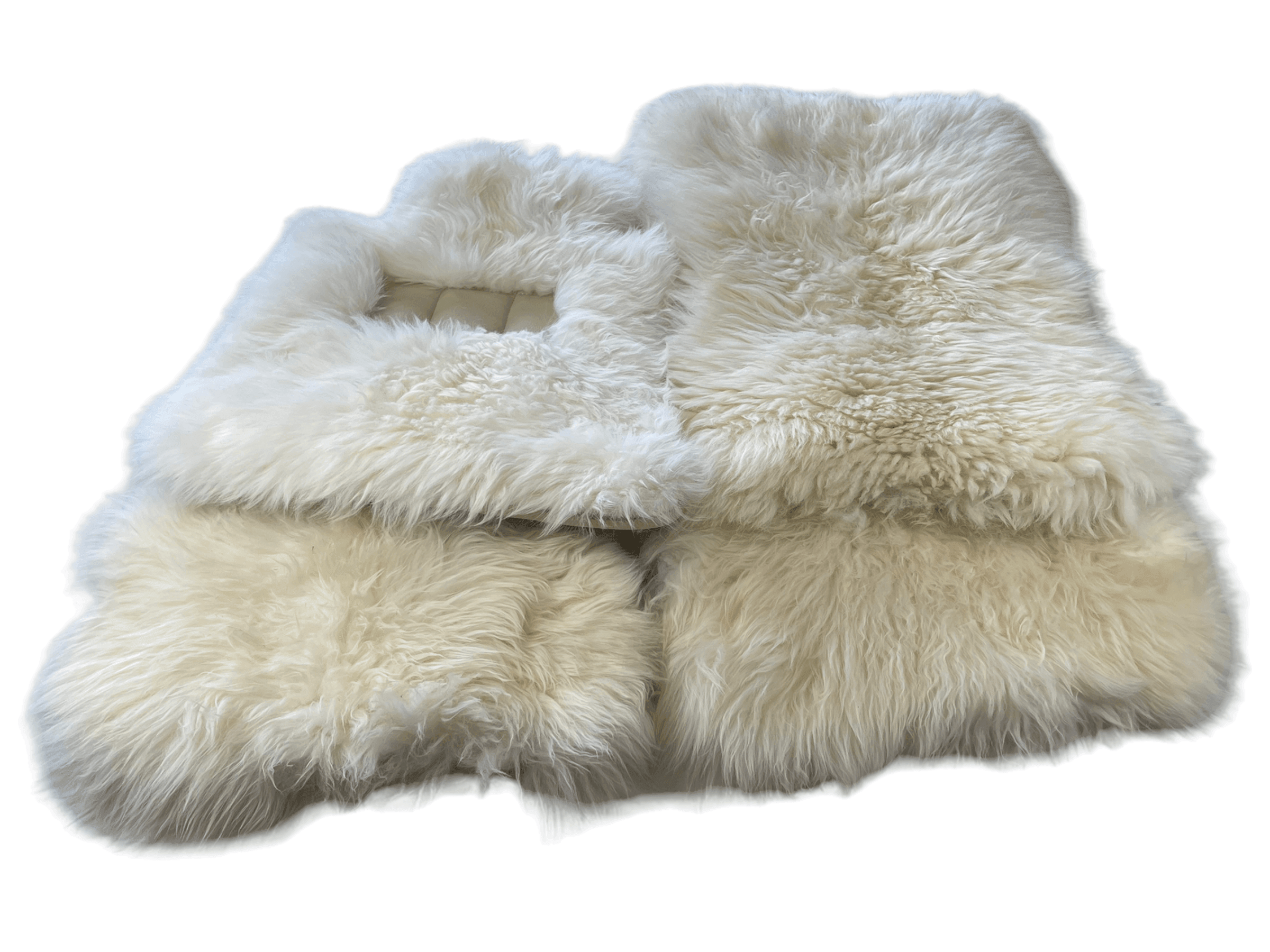 White Sheepskin Floor Mats For Rolls Royce Phantom Drophead Coupe 2007–2016 Er56 Design Brand - AutoWin