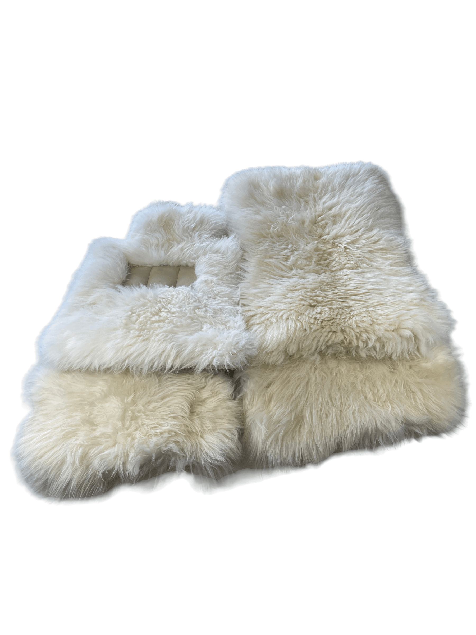 White Sheepskin Floor Mats For Rolls Royce Phantom Drophead Coupe 2007–2016 Er56 Design Brand - AutoWin